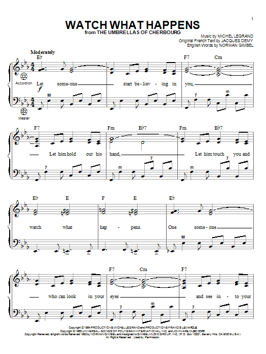 Watch What Happens (Accordion) von Michel LeGrand