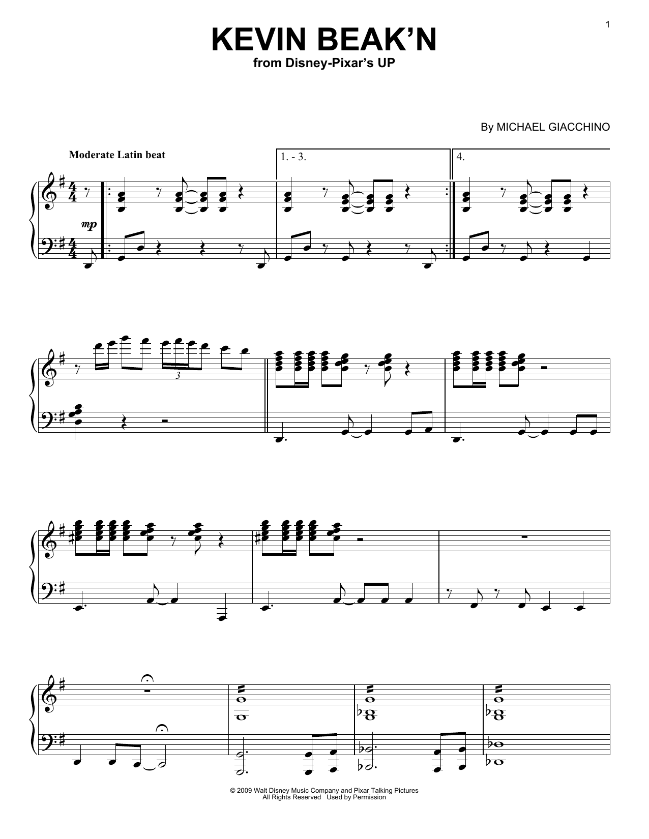 Kevin Beak'n (Piano Solo) von Michael Giacchino