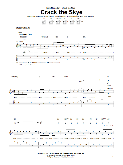 Crack The Skye (Guitar Tab) von Mastodon