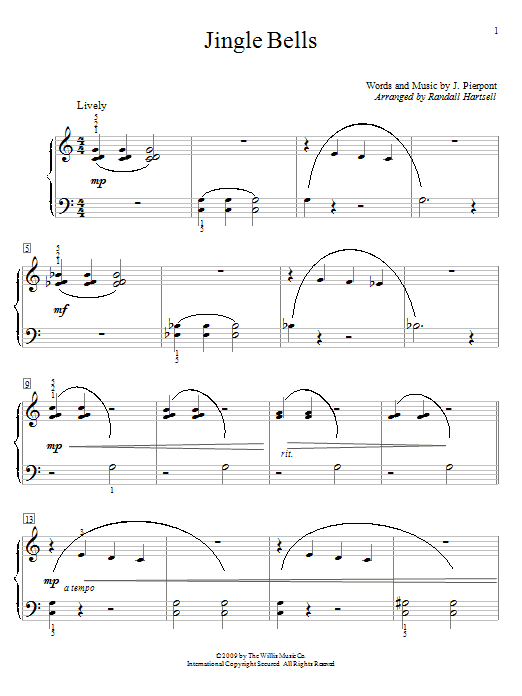 Jingle Bells (Educational Piano) von J. Pierpont