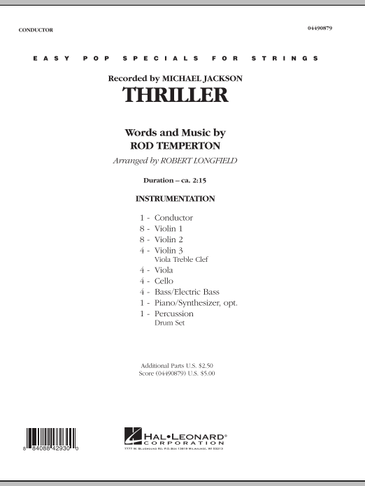 Thriller - Full Score (Orchestra) von Robert Longfield