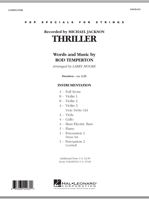 Thriller - Full Score (Orchestra) von Larry Moore