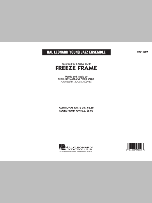 Freeze Frame - Conductor Score (Full Score) (Jazz Ensemble) von Roger Holmes
