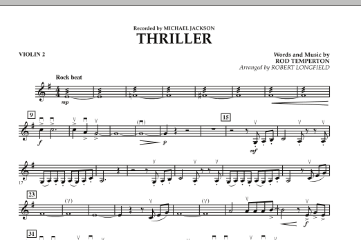 Thriller - Violin 2 (Orchestra) von Robert Longfield