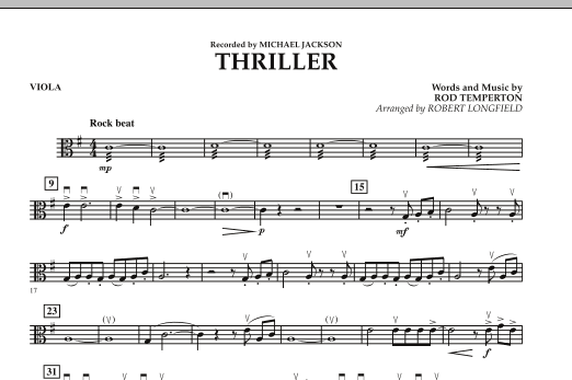 Thriller - Viola (Orchestra) von Robert Longfield