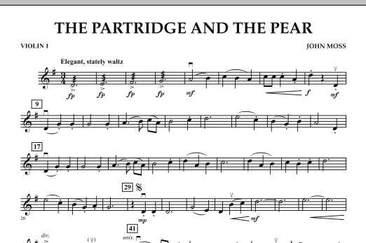 The Partridge and the Pear - Violin 1 (Orchestra) von John Moss