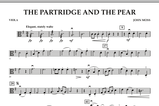 The Partridge and the Pear - Viola (Orchestra) von John Moss