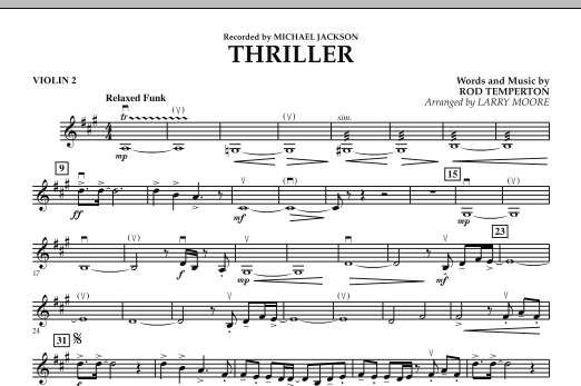 Thriller - Violin 2 (Orchestra) von Larry Moore