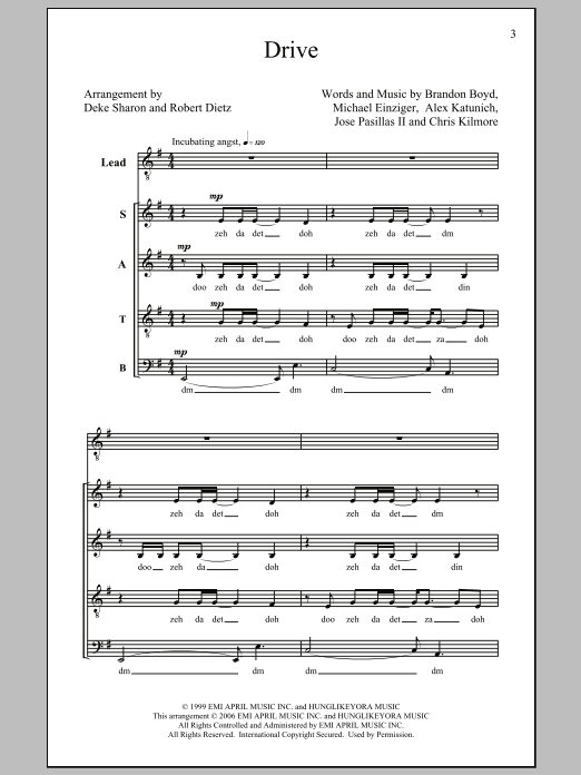 Drive (SATB Choir) von Deke Sharon