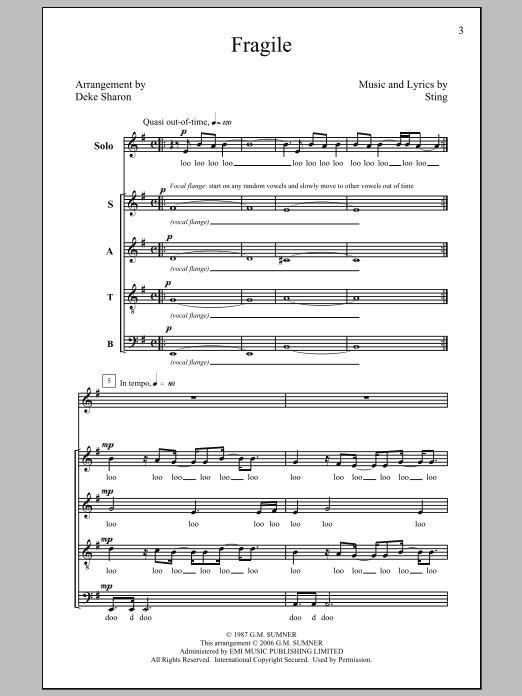 Fragile (SATB Choir) von Deke Sharon