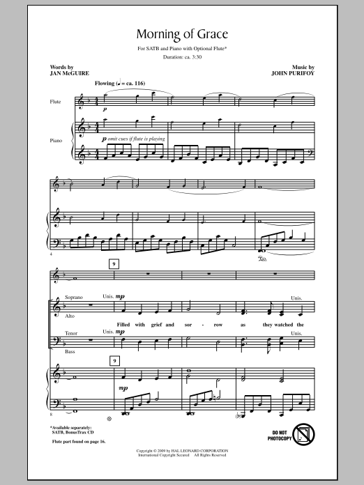 Morning Of Grace (SATB Choir) von Jan McGuire