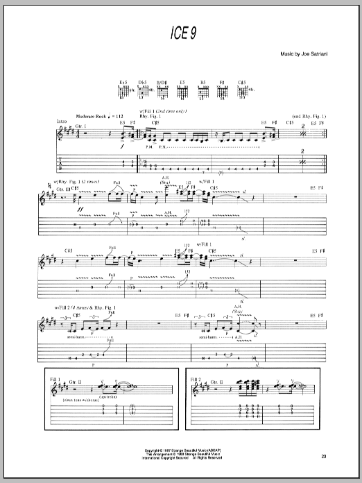 Ice 9 (Guitar Tab) von Joe Satriani