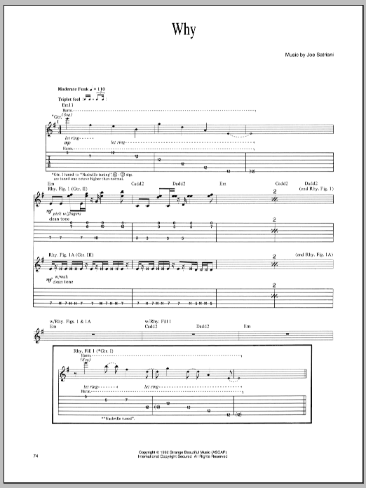 Why (Guitar Tab) von Joe Satriani