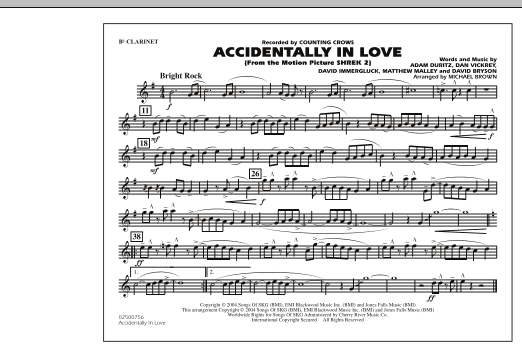 Accidentally In Love - Bb Clarinet (Marching Band) von Michael Brown