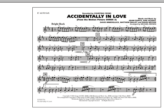 Accidentally In Love - Eb Alto Sax (Marching Band) von Michael Brown