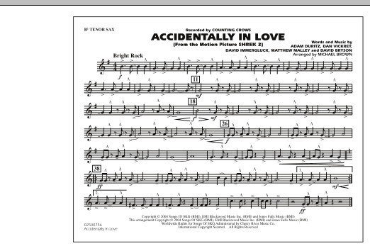 Accidentally In Love - Bb Tenor Sax (Marching Band) von Michael Brown