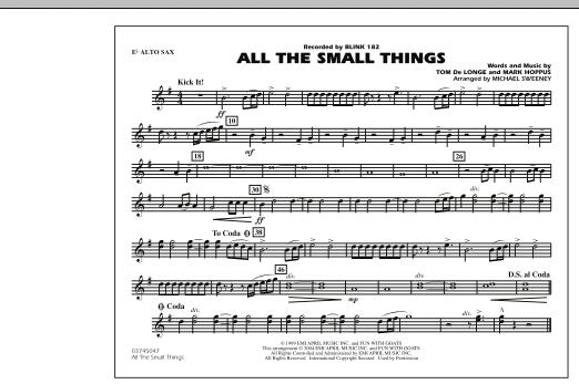 All The Small Things - Eb Alto Sax (Marching Band) von Michael Sweeney