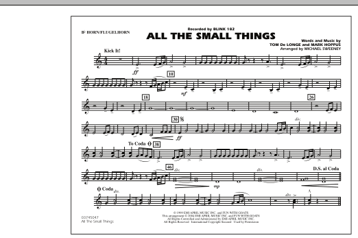 All The Small Things - Bb Horn/Flugelhorn (Marching Band) von Michael Sweeney