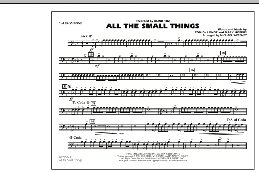 All The Small Things - 2nd Trombone (Marching Band) von Michael Sweeney