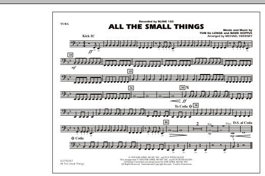 All The Small Things - Tuba (Marching Band) von Michael Sweeney
