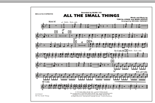 All The Small Things - Bells/Xylophone (Marching Band) von Michael Sweeney