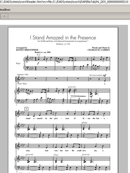 I Stand Amazed In The Presence (SATB Choir) von Keith Christopher