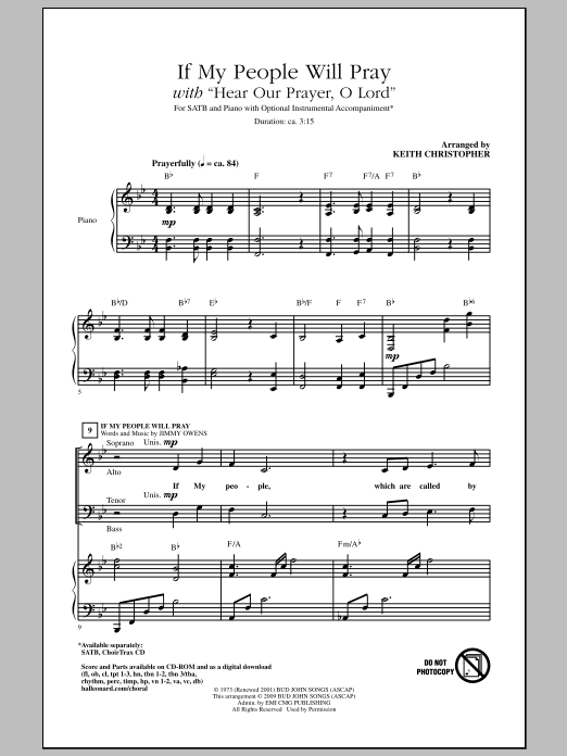 If My People Will Pray (SATB Choir) von Keith Christopher