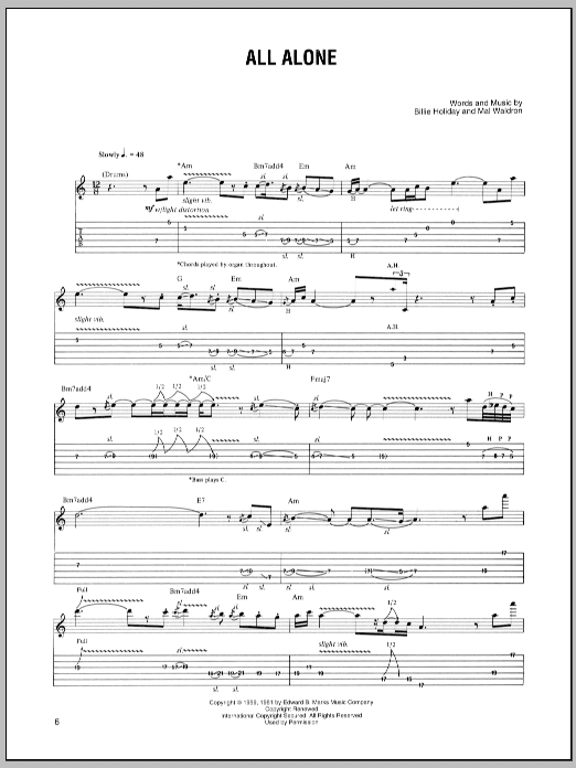 All Alone (Guitar Tab) von Joe Satriani