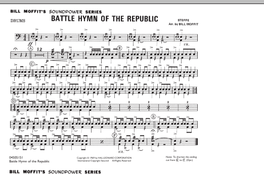 Battle Hymn Of The Republic - Drums (Marching Band) von Bill Moffit