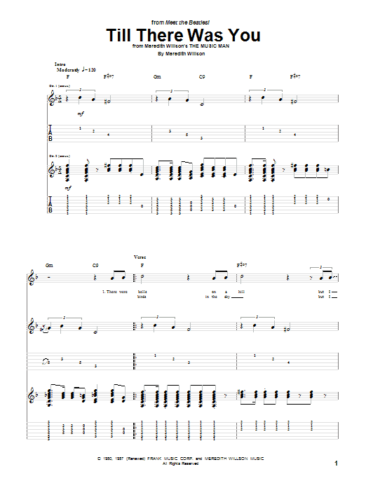 Till There Was You (Guitar Tab) von The Beatles