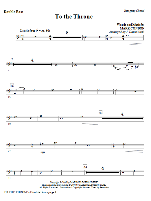 To The Throne - Alto Sax (Horn sub.) (Choir Instrumental Pak) von J. Daniel Smith