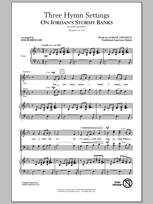 Three Hymn Settings (SATB Choir) von Bob Burroughs