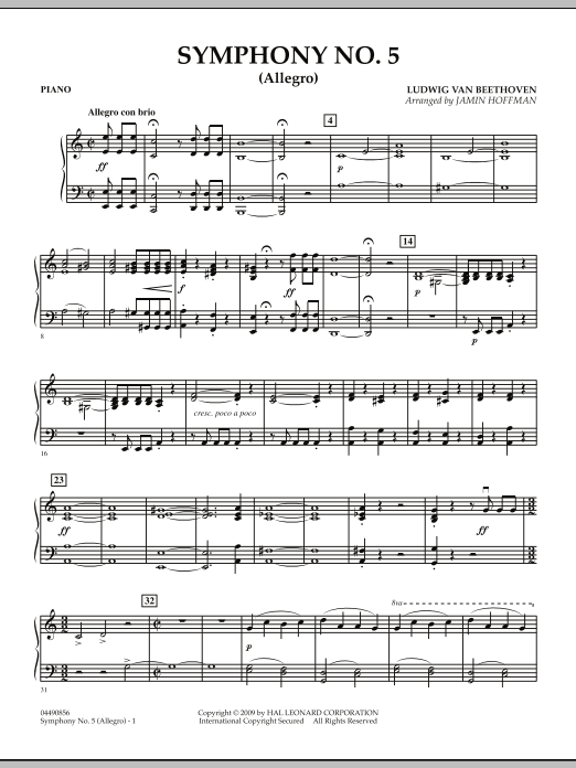 Symphony No. 5 (Allegro) - Piano (Orchestra) von Jamin Hoffman