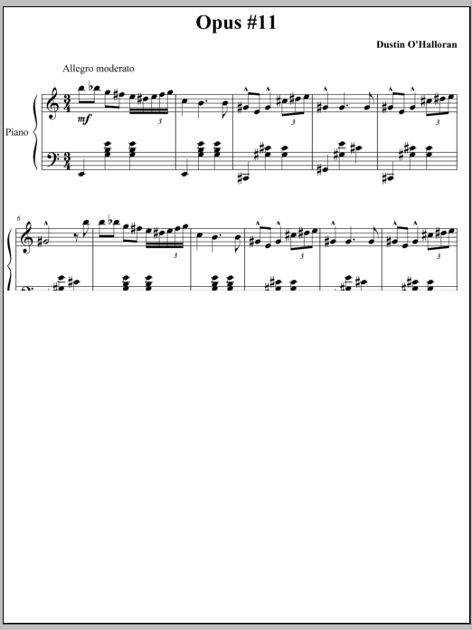 Opus 11 (Piano Solo) von Dustin O'Halloran