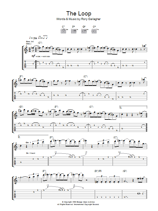 The Loop (Guitar Tab) von Rory Gallagher