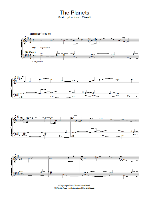 The Planets (Piano Solo) von Ludovico Einaudi