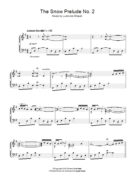 The Snow Prelude No. 2 (Piano Solo) von Ludovico Einaudi