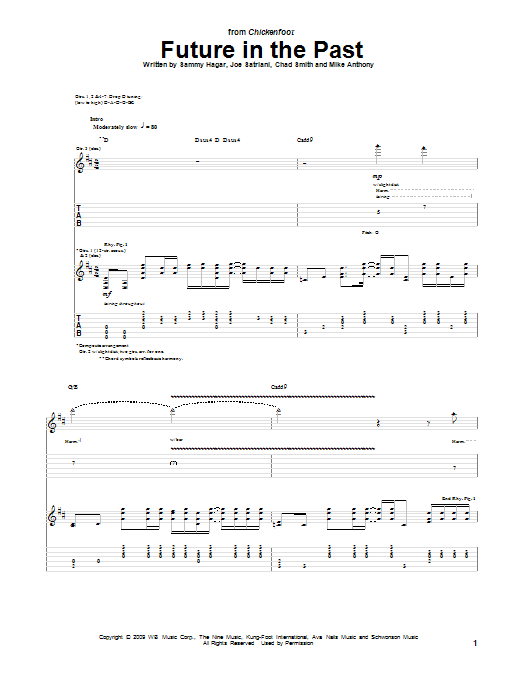 Future In The Past (Guitar Tab) von Chickenfoot