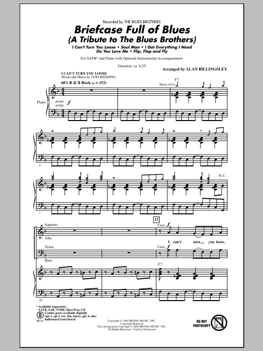Briefcase Full Of Blues (A Tribute to the Blues Brothers) (SATB Choir) von Alan Billingsley