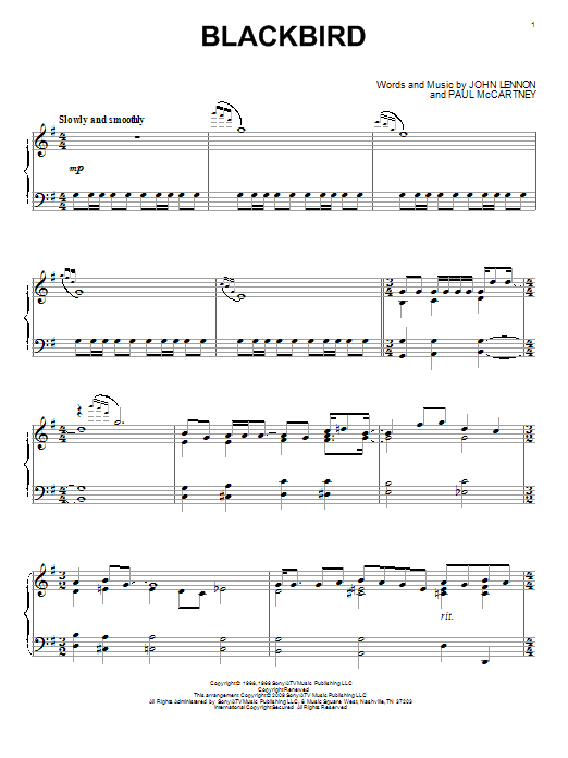 Blackbird (Piano Solo) von The Beatles