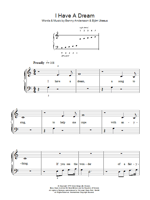I Have A Dream (Easy Piano) von ABBA