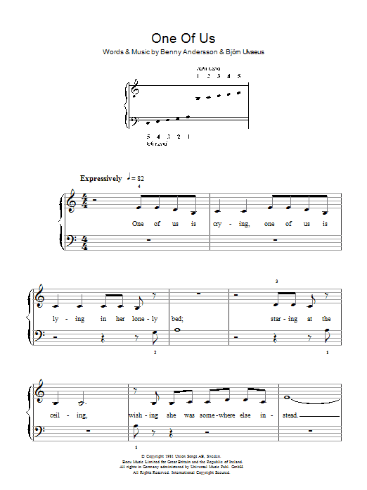 One Of Us (Easy Piano) von ABBA