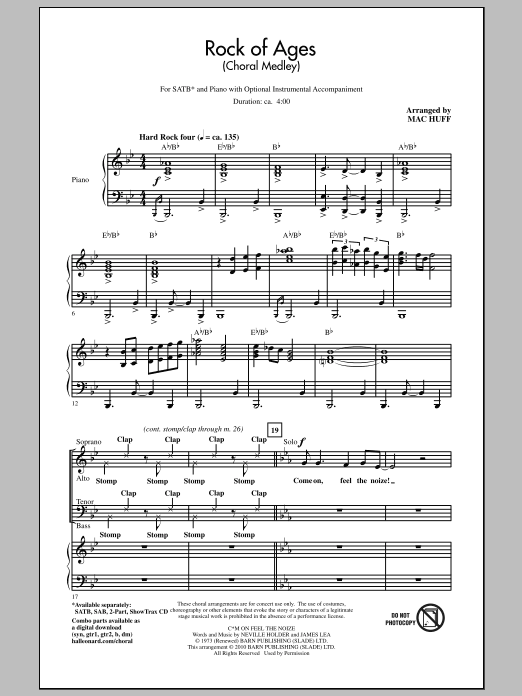 Rock Of Ages (Choral Medley) (SATB Choir) von Mac Huff