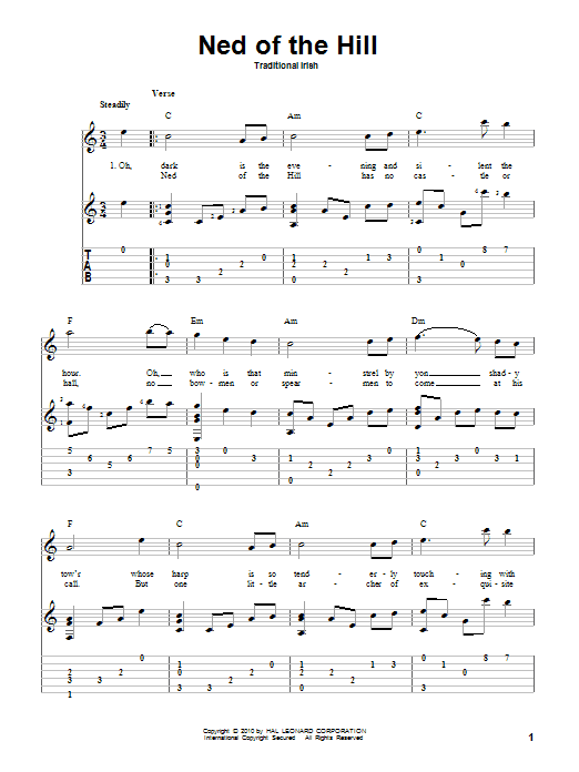 Ned Of The Hill (Solo Guitar) von Traditional Irish