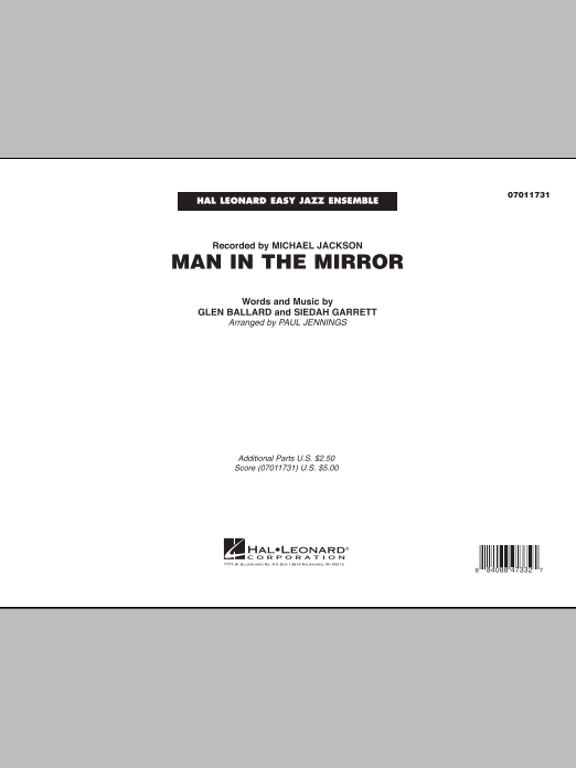 Man In The Mirror - Full Score (Jazz Ensemble) von Paul Jennings