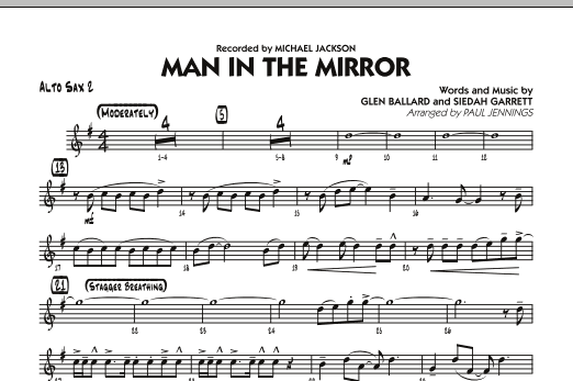 Man In The Mirror - Alto Sax 2 (Jazz Ensemble) von Paul Jennings