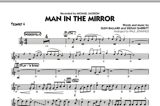 Man In The Mirror - Trumpet 4 (Jazz Ensemble) von Paul Jennings