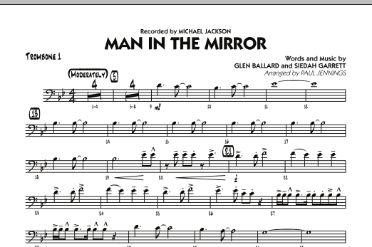 Man In The Mirror - Trombone 1 (Jazz Ensemble) von Paul Jennings