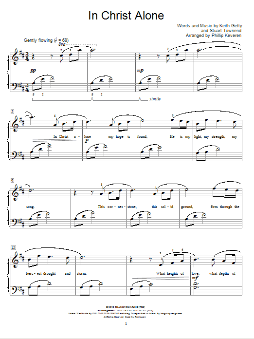In Christ Alone (arr. Phillip Keveren) (Educational Piano) von Keith & Kristyn Getty