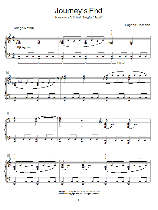 Journey's End (Educational Piano) von Eugnie Rocherolle